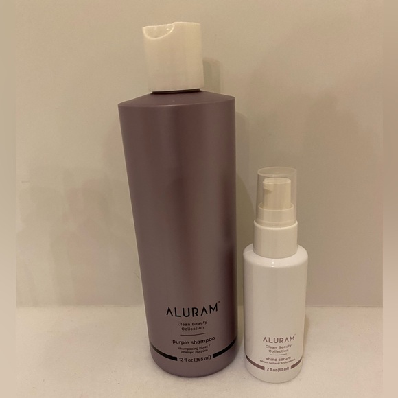 Aluram Purple Shampoo and Shine Serum Hair Care Duo - Picture 1 of 4